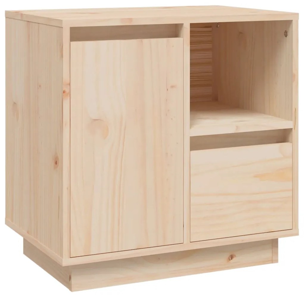 Tömör fenyőfa éjjeliszekrény 50 x 34 x 50 cm