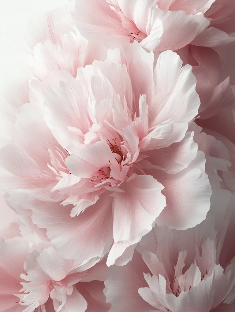 Vászonkép Canvas Természet Virágok Rózsaszín Bazsarózsa Peonie Makró 60x80