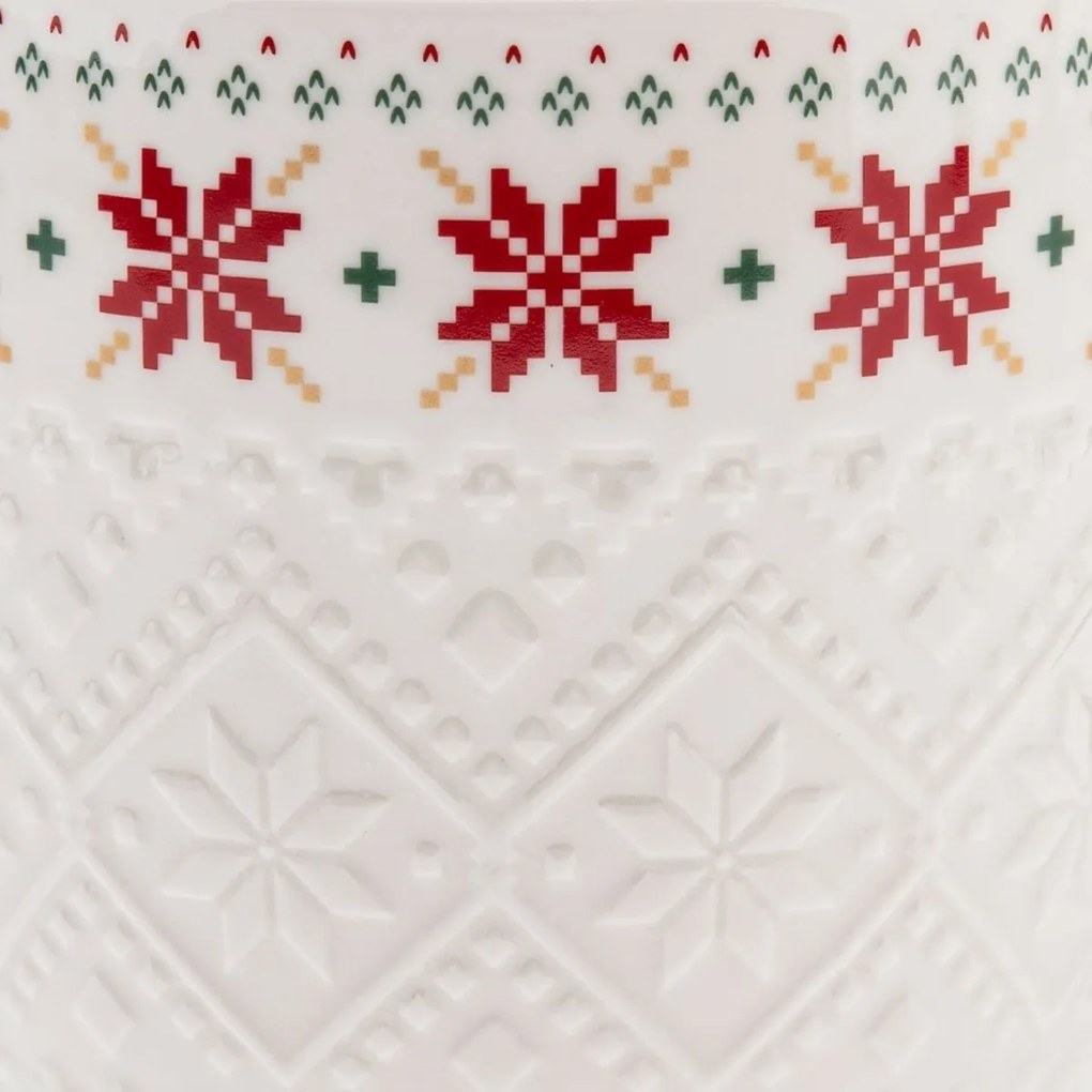 Porcelánový hrnek Pletený květ 630 ml