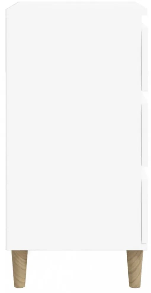 fehér szerelt fa éjjeliszekrény 40 x 35 x 70 cm