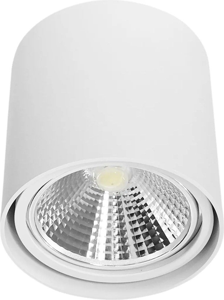 Falra Szerelhető Lámpatest Tubus AR111 ES111 GU10 Matt Fehér