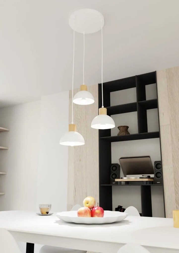 Emibig modern függeszték seco fehér emi1394/3prem