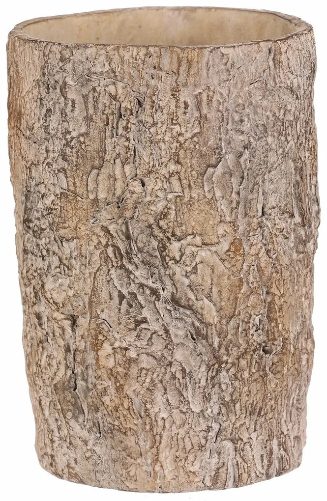 Virágcsomagoló fa kérgét utánzó, 18 x 18 x 26 cm,beton, 18 cm