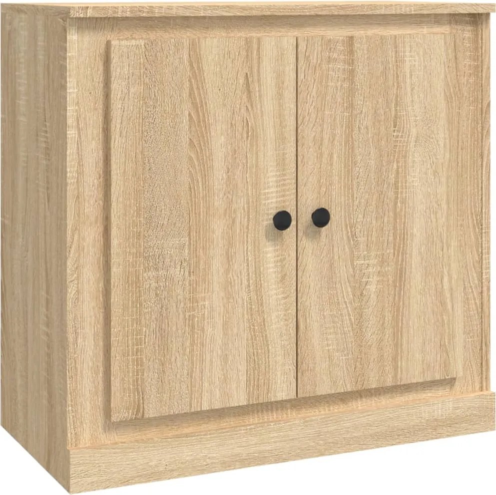 vidaXL sonoma tölgy színű szerelt fa tálalószekrény 70x35,5x67,5 cm