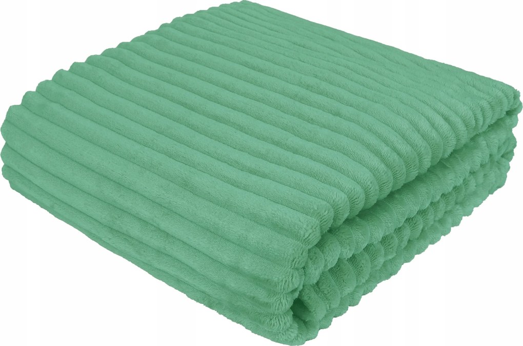 Polár takaró Vastag polár Hullám 220x240 pisztácia