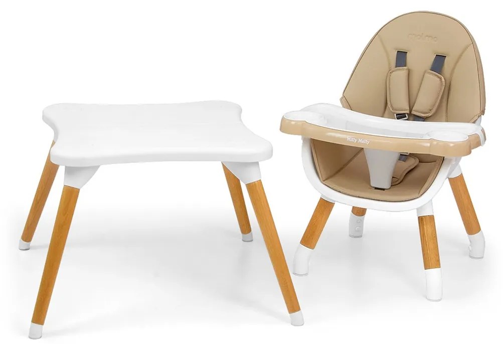 Etetőszék Milly Mally 2az1-ben Malmo beige
