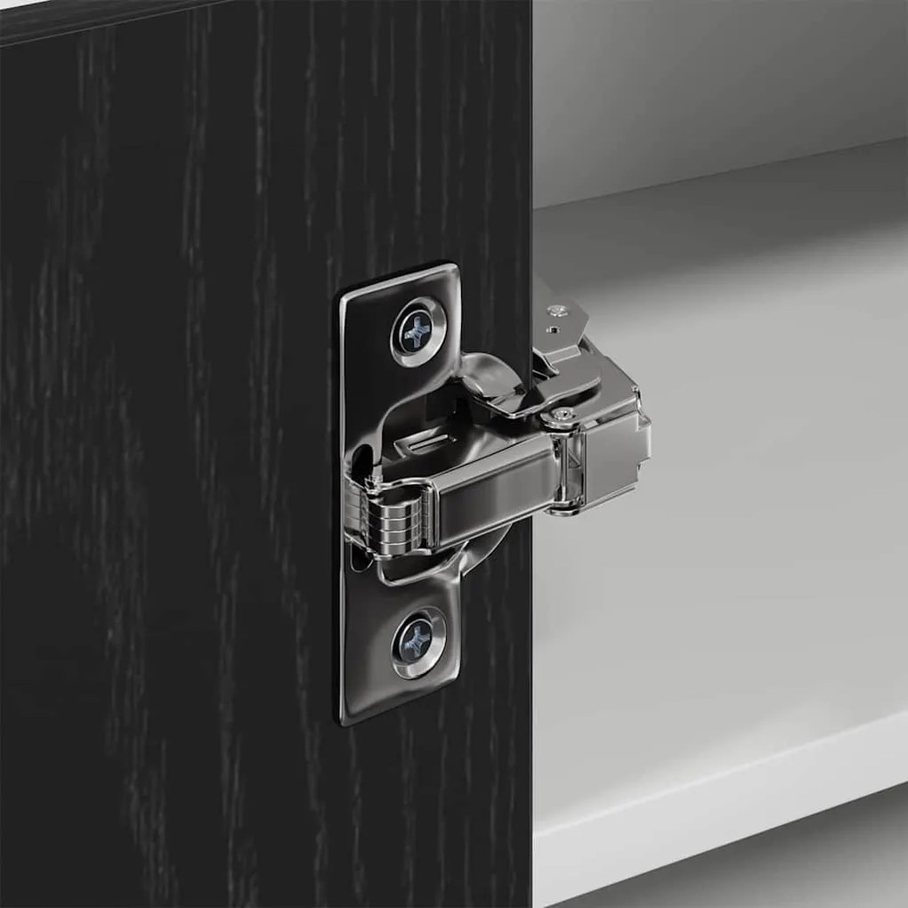 Függő szekrény Riga Fekete tölgy és fehér 57 x 57 x 40 cm