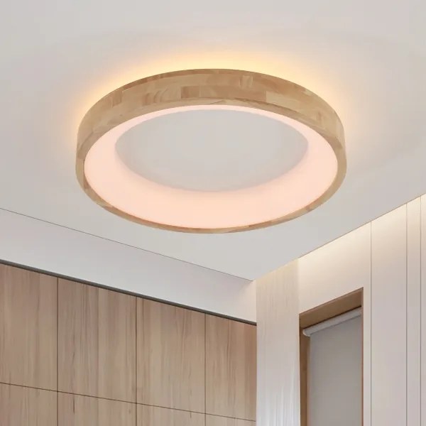 BRILAGI-LED FALCON WOOD mennyezeti lámpatest LED/40W/230V 3000/4000/6000K 60 cm fa kivitel