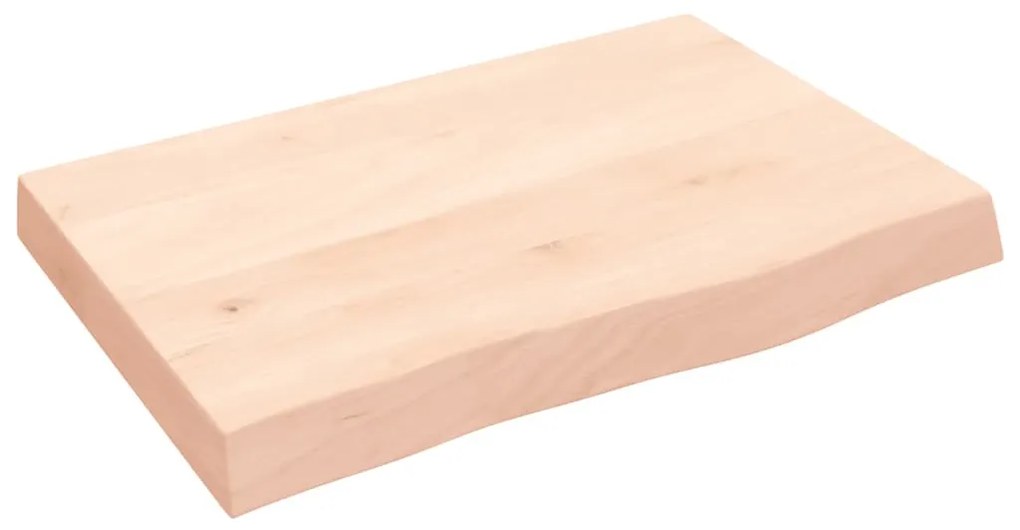 kezeletlen tömör tölgyfa asztallap 60x40x(2-6) cm