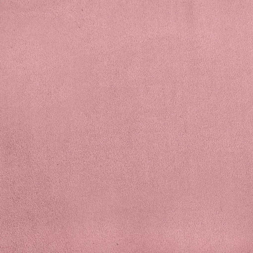 Sarokágy keret fejtámlával Rózsaszín 100 x 200 cm Bársony