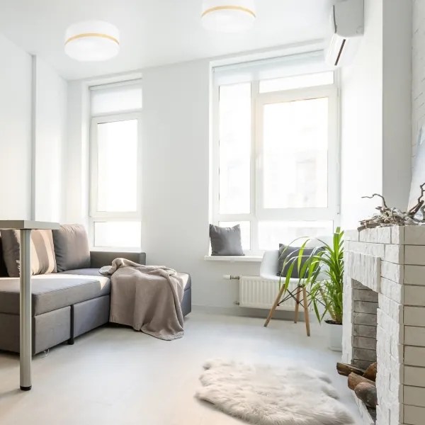 Mennyezeti lámpa SIRJA STRIPE 2xE27/15W/230V átm. 35 cm fehér