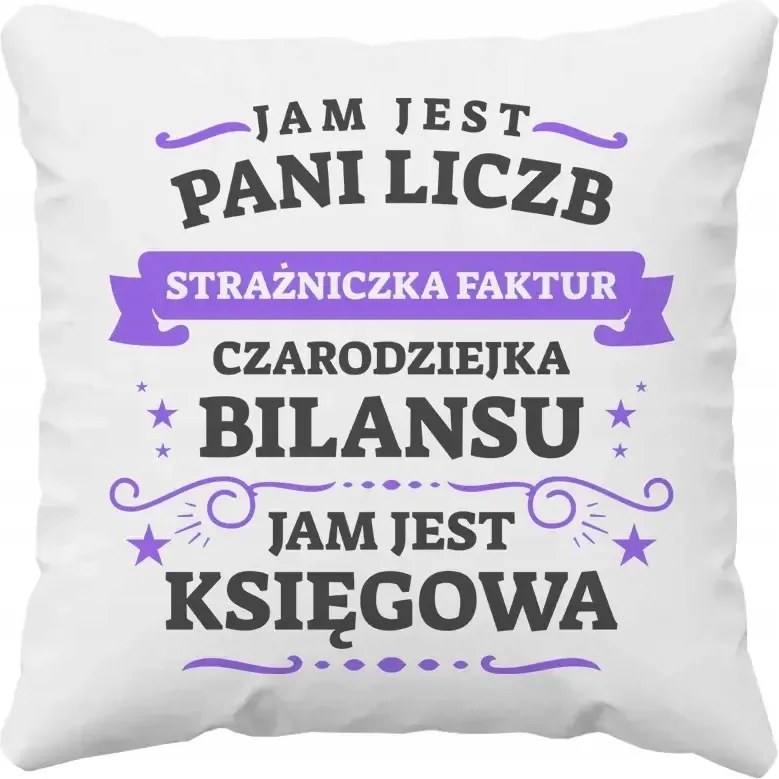 Én vagyok a számok őrzője, én vagyok a könyvelő Könyvelői Párna