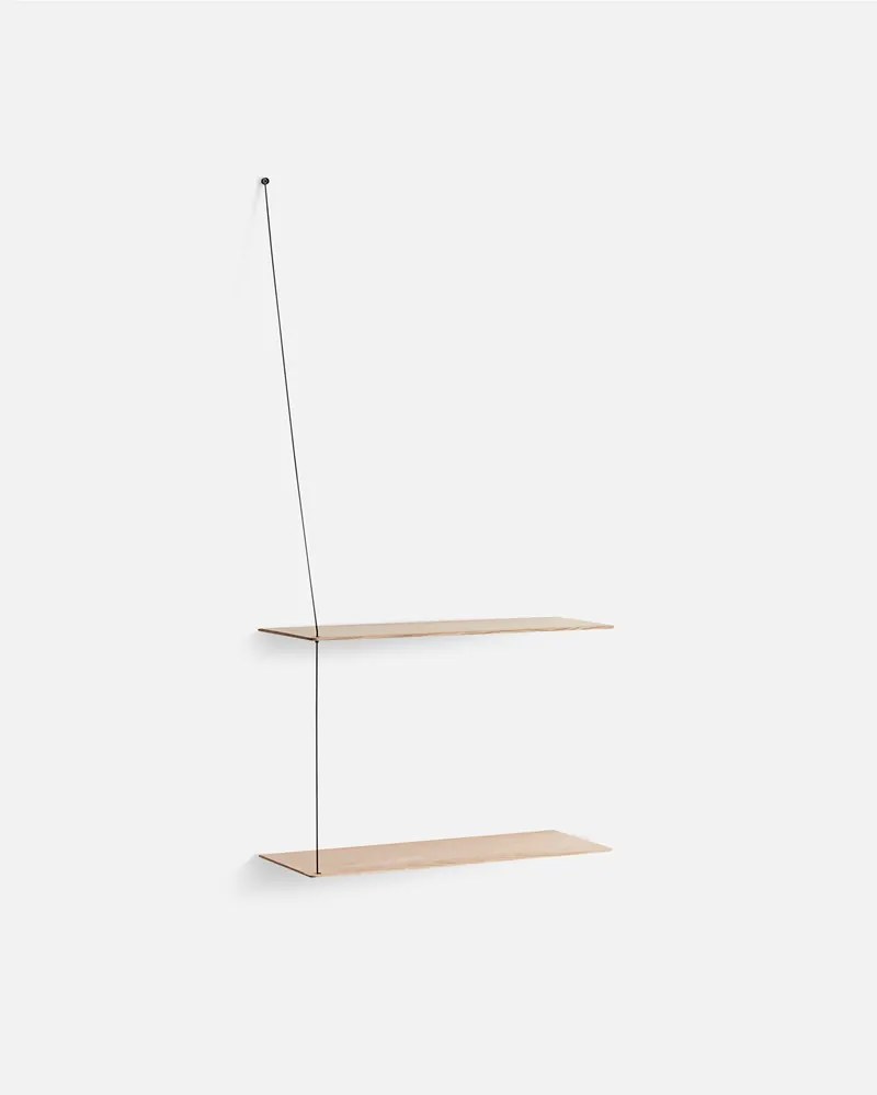 Polc "Stedge", 60 x 22 cm, 4 változat- Woud Variáns: világos tölgyfa