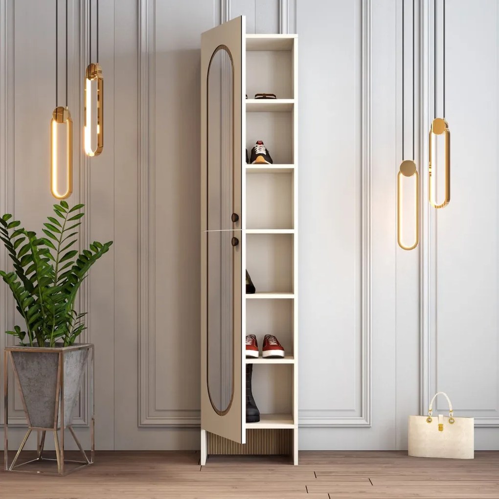 Palermo előszobafal, krém-tölgy, 45 cm – TR845HCT4240