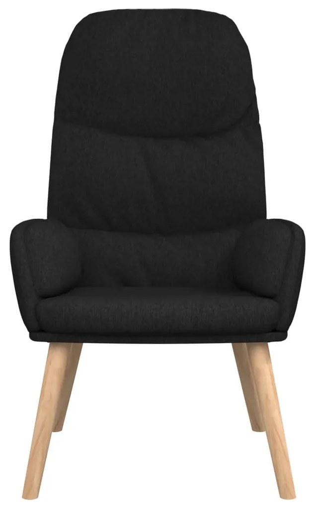 vidaXL fekete szövet pihenőfotel
