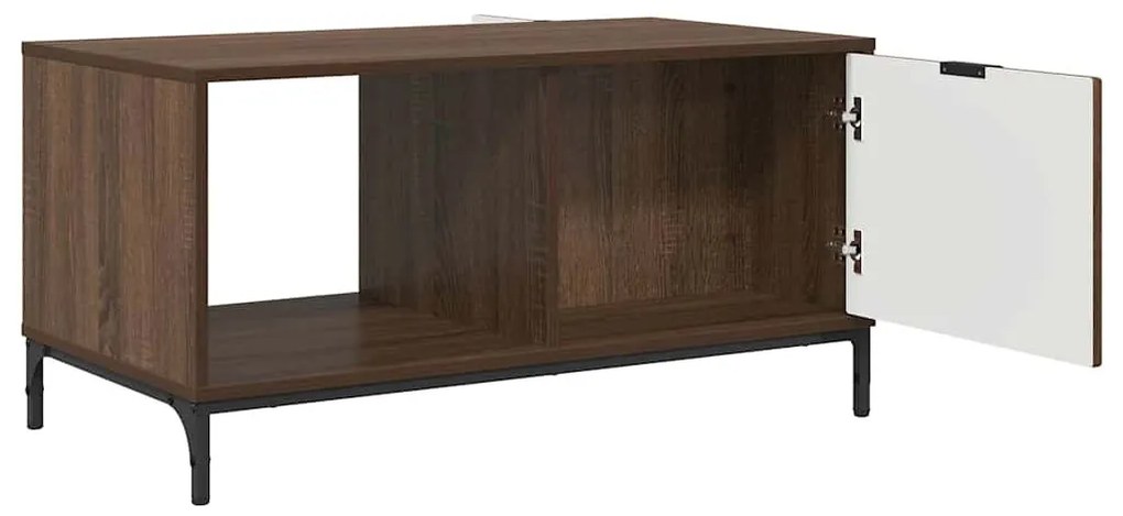 Dohányzóasztal barna tölgy 90 x 49 x 46 cm Faanyag
