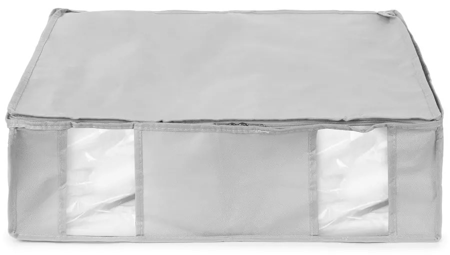 Vákuumos-megerősített textil ruhatároló doboz 56x56x16,5 cm Granit – Compactor