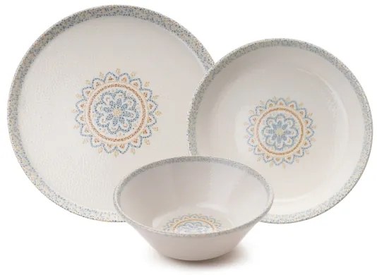 12 darabos fehér porcelán étkészlet