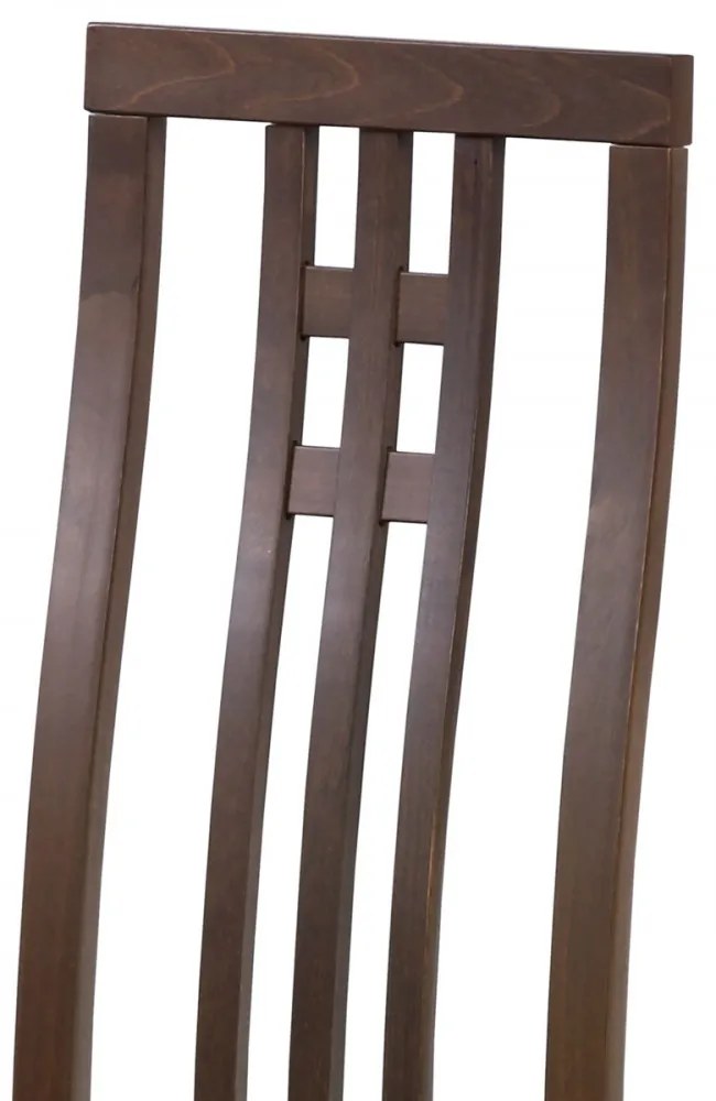 Scaun din lemn masiv de culoare nuc Bc-2482