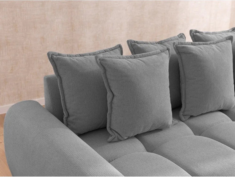 Szürke sarokkanapé (bal oldali-heverő résszel) Albane – Ropez