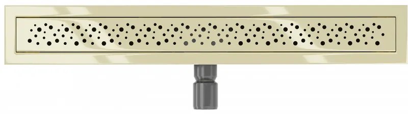 Mexen Flat M12 rozsdamentes acél zuhanytálca 60 cm, arany, 1521060-15