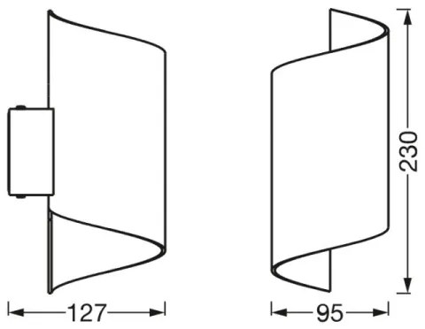 Ledvance - LED Dimmelhető fali lámpa SMART+ TWIST LED/12W/230V Wi-Fi