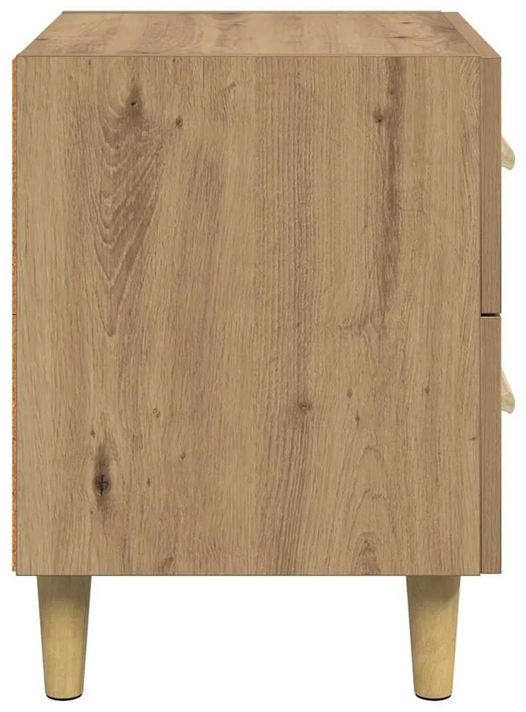Ágyat tartó szekrény 2 pcs kézműves tölgy 40 x 35 x 47.5 cm
