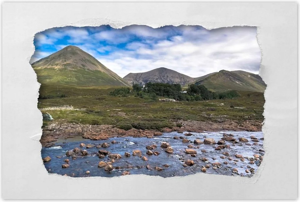 Poszterek 90x60 Hegyek a folyó mögött