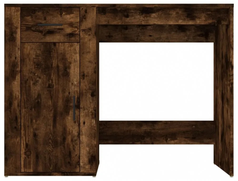 füstös tölgy színű szerelt fa íróasztal 100x49x75 cm