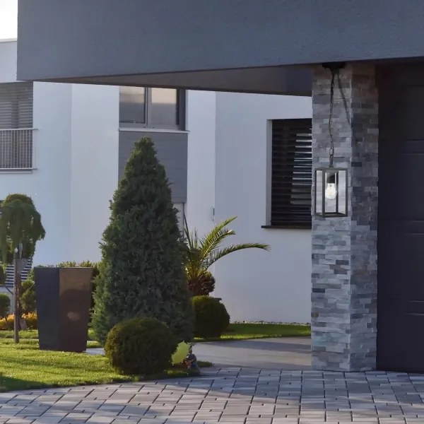 Kültéri függeszték MALMO 1xE27/15W/230V fekete