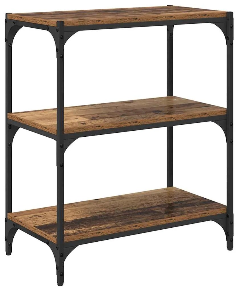 Könyvespolc Régi fa 60 x 33 x 71 cm Faanyag