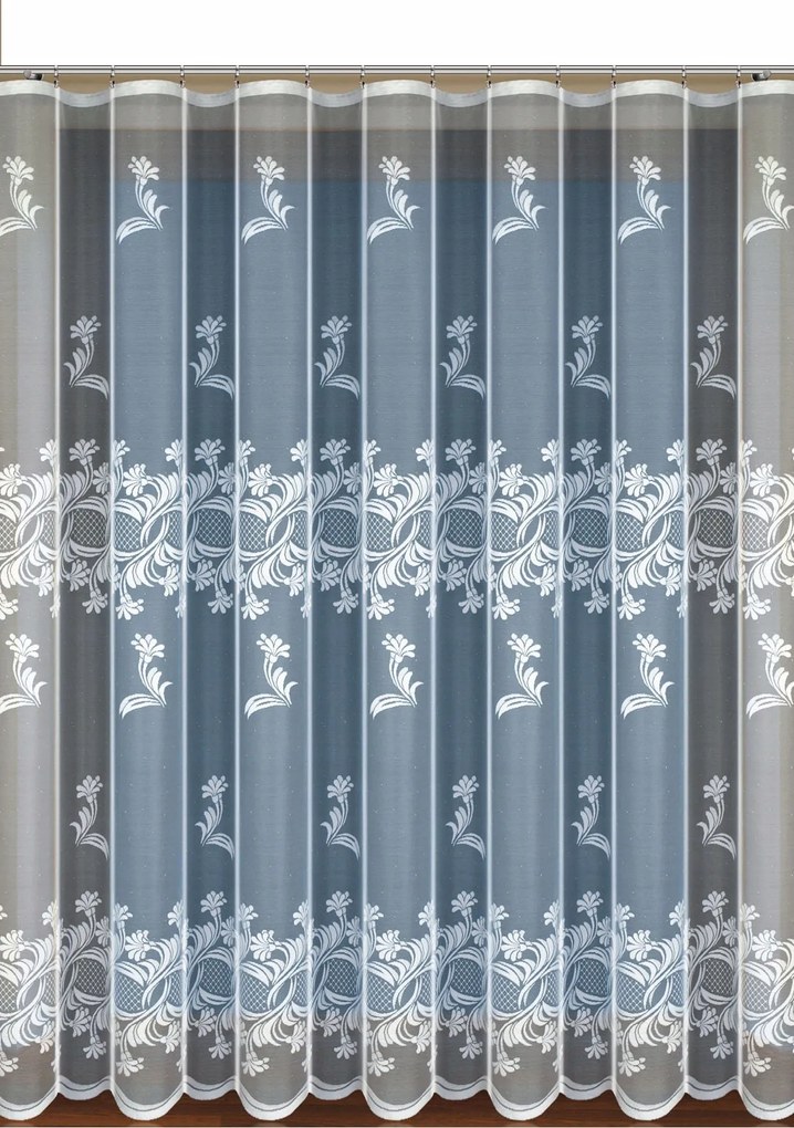 Mg Függöny jacquard 35402 Fehér 350x250 készre varrt Bt K