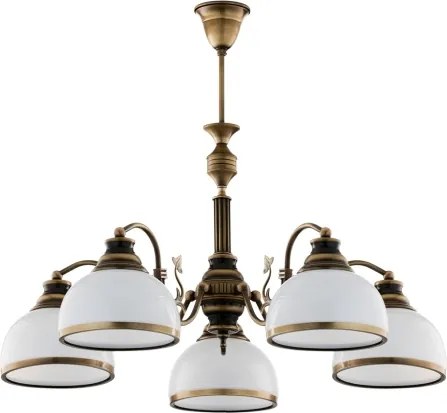 BRILAGI - Rúdon függő csillár TAURUS 5xE27/15W/230V átmérő 70 cm bronz