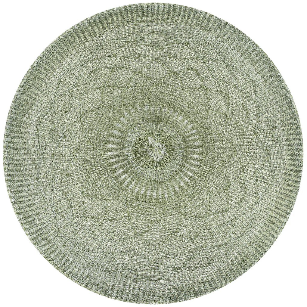 Mandala zöld, 38 cm-es tányéralátét