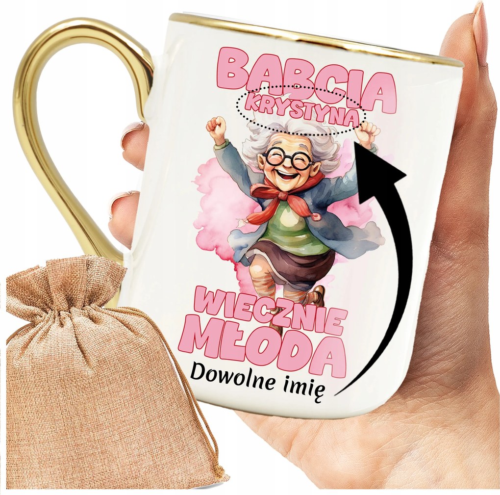 Elegáns Bögre Nagyinak, Személyre Szabható, Örökké Fiatal