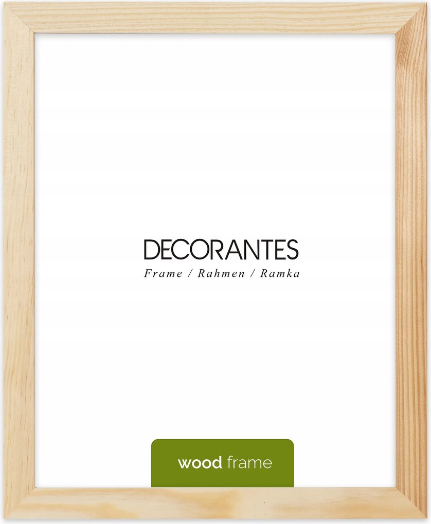 Nyers fából készült képkeret 24x30 cm