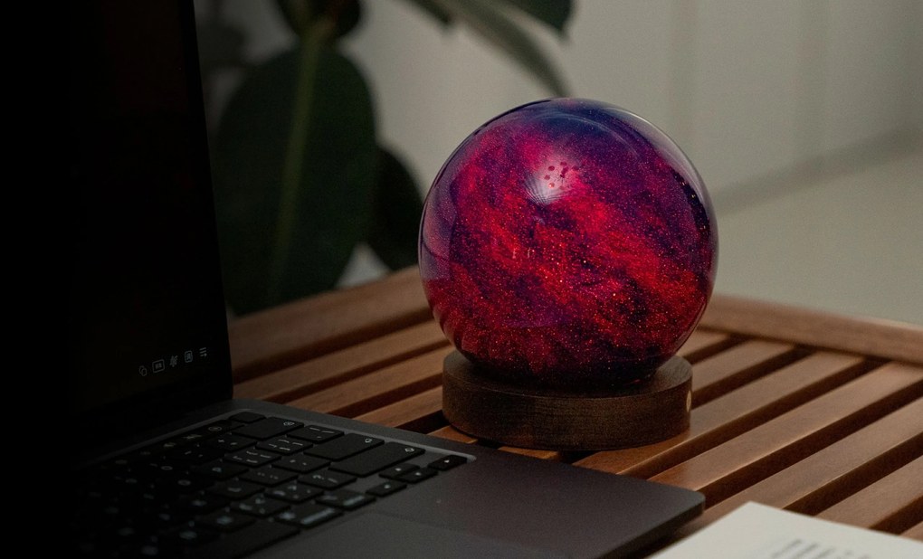 AstraGlass RGB lámpa, több változatban - Gingko variáns: Galaxy Breeze - nagy