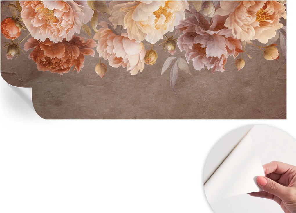 Design fali fotótapéta öntapadós virágos elegancia 250x104