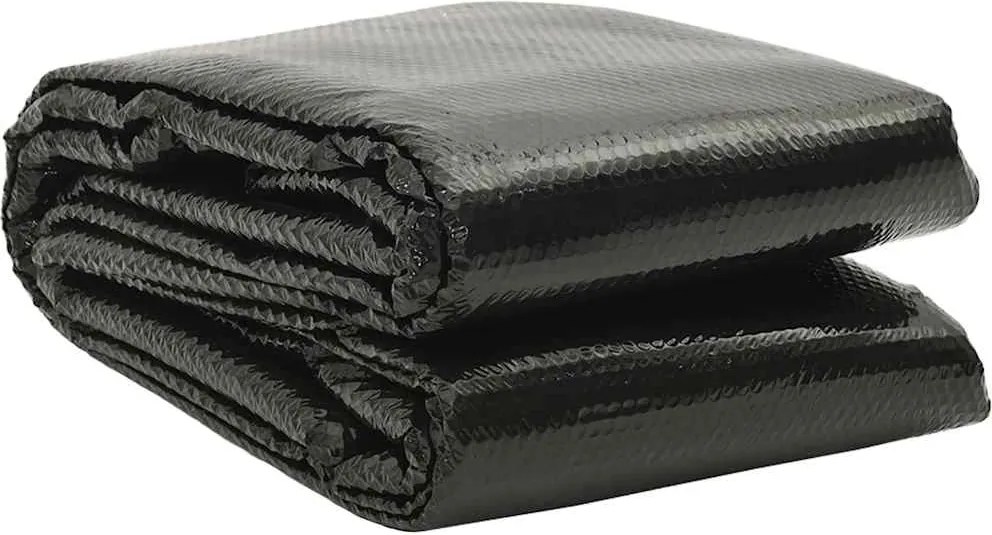 vidaXL fekete polietilén medence takaró 732 x 366 cm