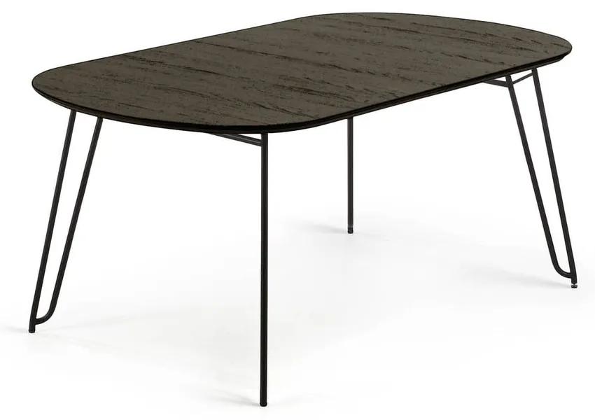 Norfort fekete bővíthető étkezőasztal, 140 x 90 cm - La Forma