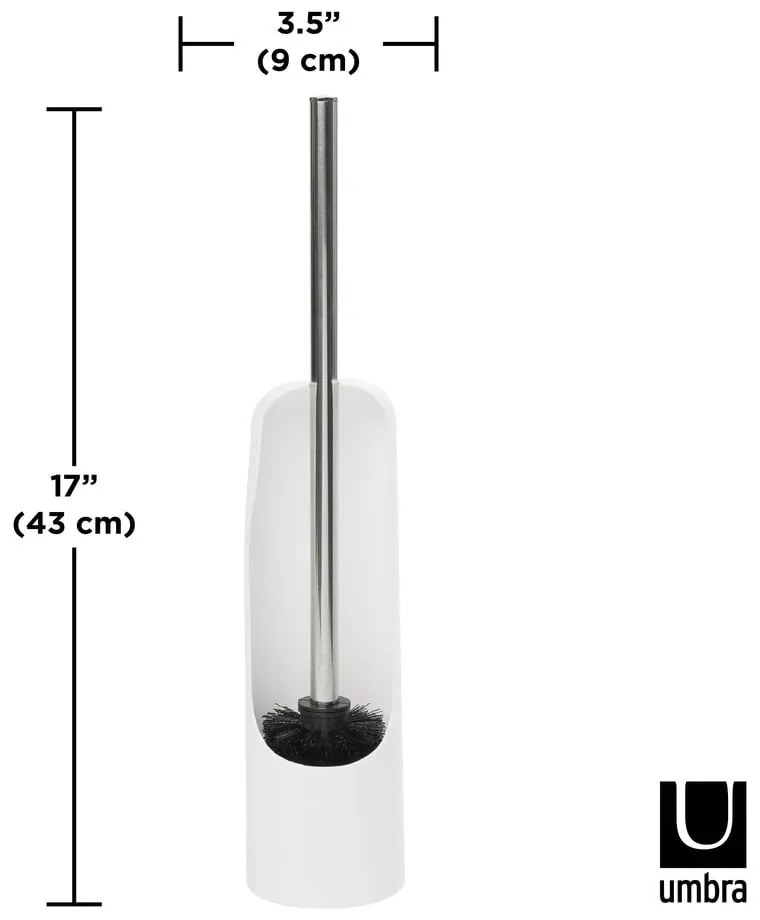 Fehér műanyag WC-kefe Touch – Umbra