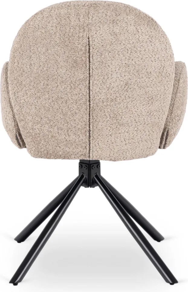 Fortó Étkezőszék Barna Bouclé Kárpittal. MUSSO