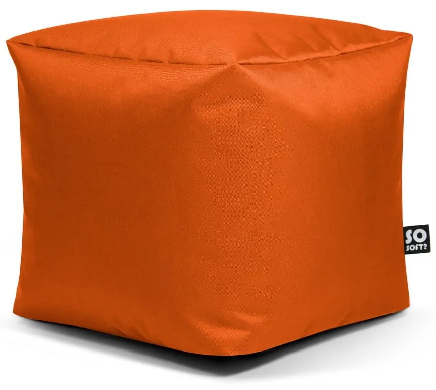 Narancssárga gyerek babzsákfotel Cube M – So Soft?