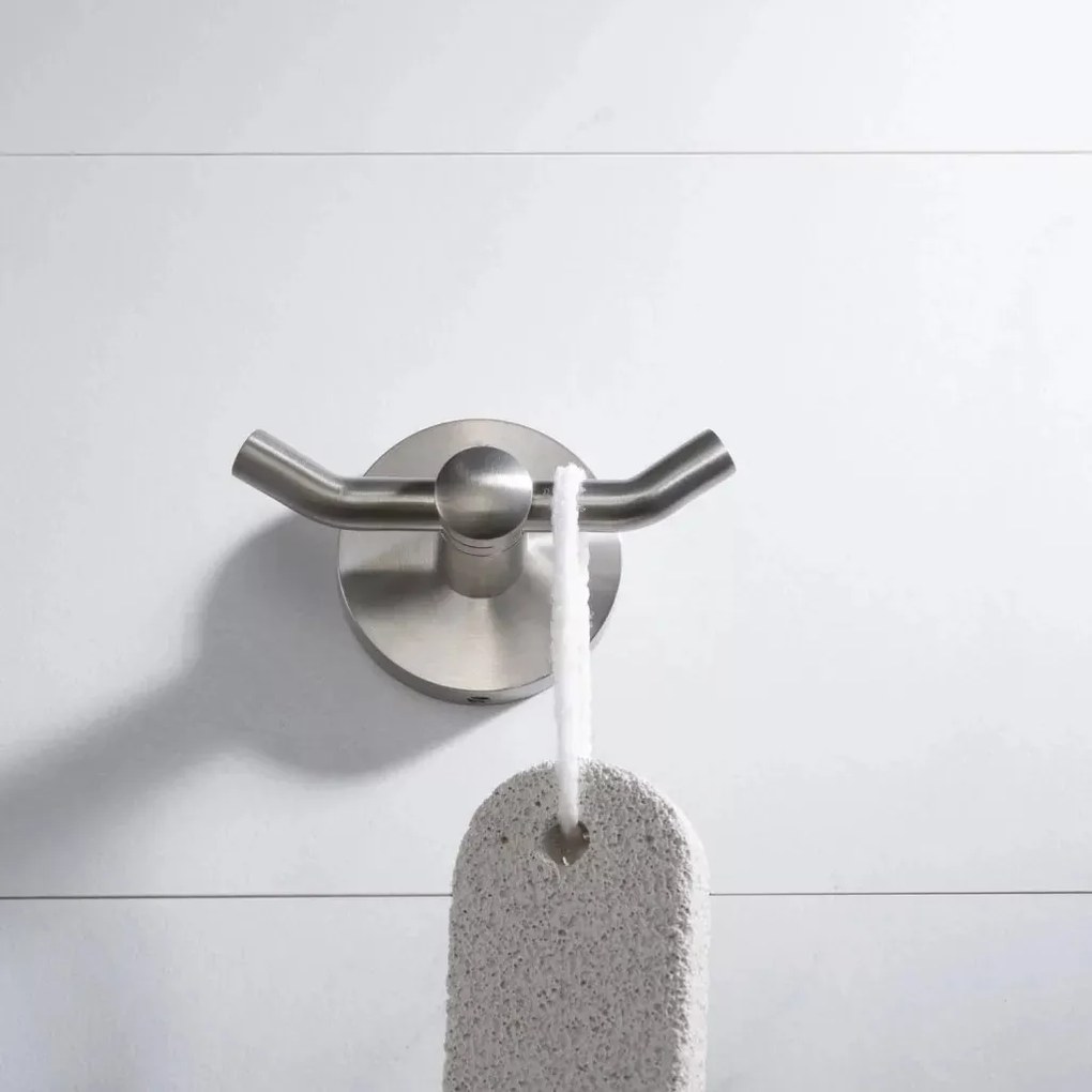 AREZZO design RONO dupla fogas, szálcsiszolt nikkel