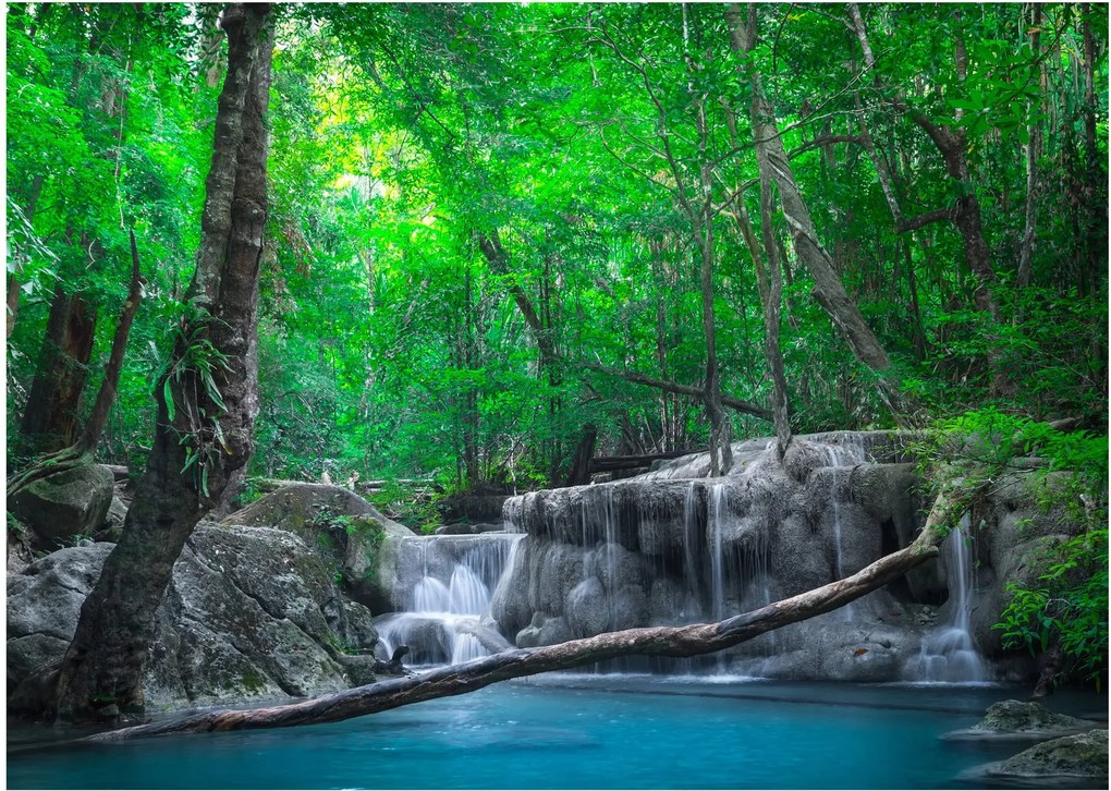 Kép - Erawan vízesés, Kanchanaburi, Thaiföld (70x50 cm)