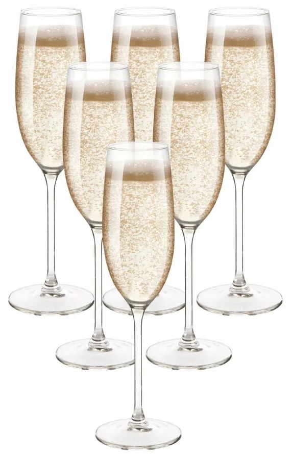 Royal Leerdam pezsgőspohár készlet, 6 részes, 200 ml