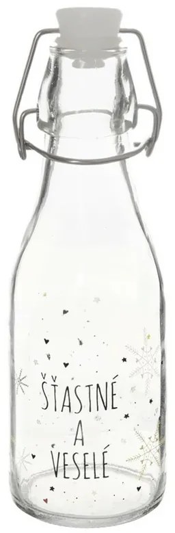 Orion palack zárókapoccsal, fehér, 0,16 l, 160 ml