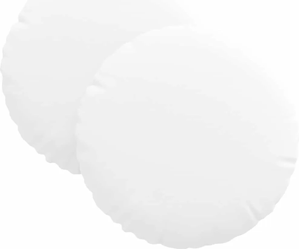 vidaXL Ülőpárnák 2 pcs Fehér Ø30 x 13 cm szövet