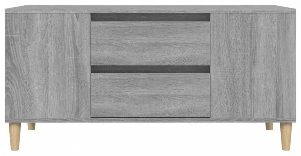 szürke sonoma színű szerelt fa TV-szekrény 102x44,5x50 cm