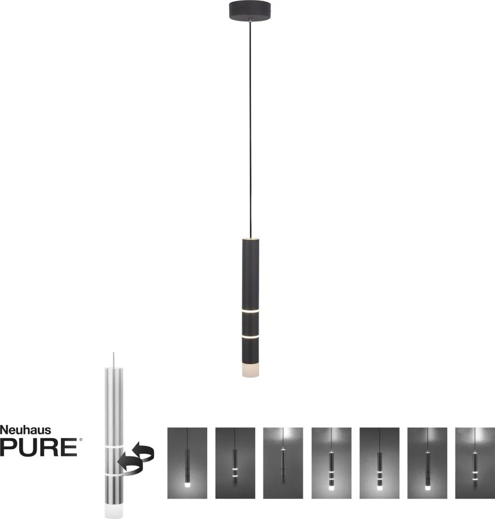 Paul Neuhaus modern függeszték pure-vega fekete pln2211-18